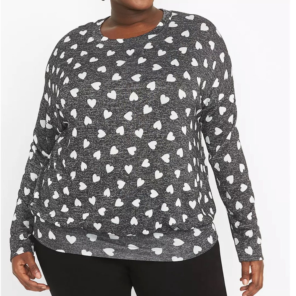 Long Sleeve Drop Shoulder, Banded Bottom Hacci Knit Top